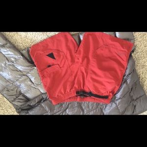 Maroon Eddie Bauer swim trunks